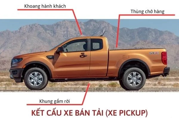 Cấu tạo xe bán tải